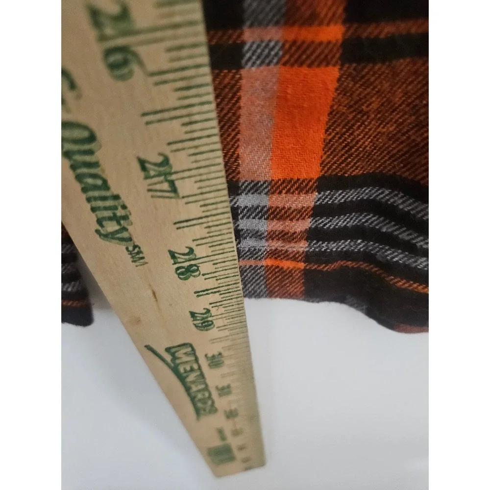 NFL Team Apparel Cleveland Browns Plaid Pajama Pants Mens Large Orange Brown NFL